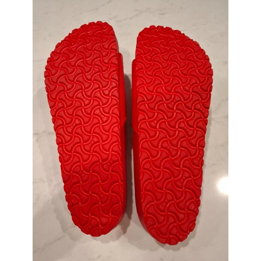 Birkenstock Men’s Red Barbados EVA Slip-On Slides Sandals 45 /12-12.5 WORN ONCE!